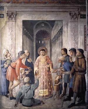Giotto Di Bondone - St Lawrence Distributing Alms