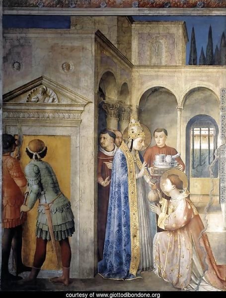St Sixtus Entrusts the Church Treasures to Lawrence