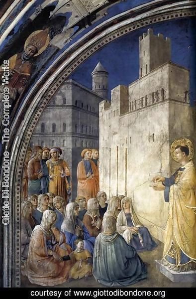 Giotto Di Bondone - The Sermon of St Stephen