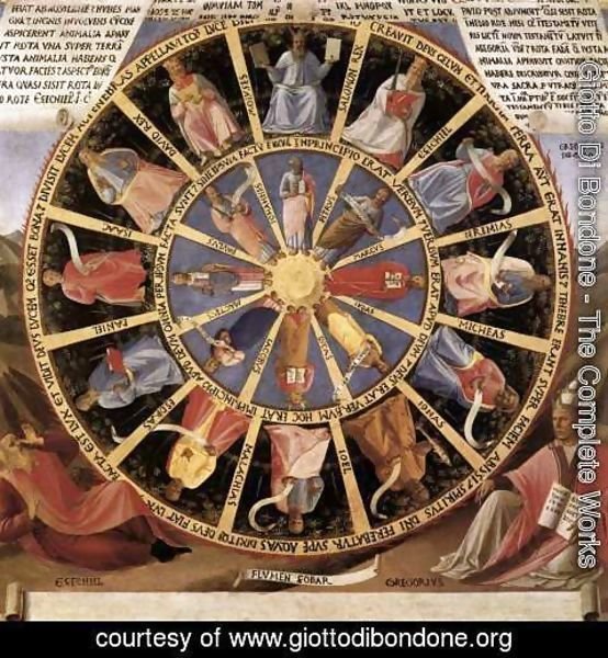 Giotto Di Bondone - The Vision of Ezekiel