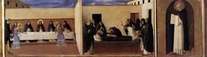 Giotto Di Bondone - Virgin with Child and Four Saints (detail of the predella 2)