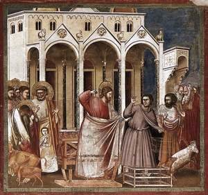 Giotto Di Bondone - No. 27 Scenes from the Life of Christ 11. Expulsion of the Money-changers from