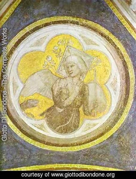 Giotto Di Bondone - Allegory Of Chastity 1320s