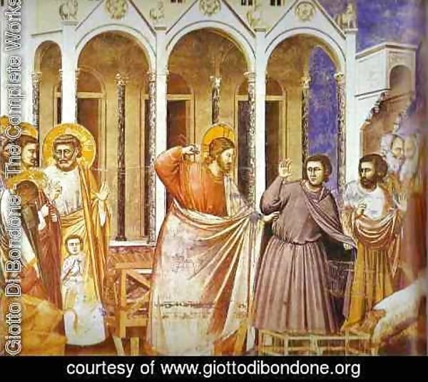 Giotto Di Bondone - Christ Purging The Temple 1304-1306