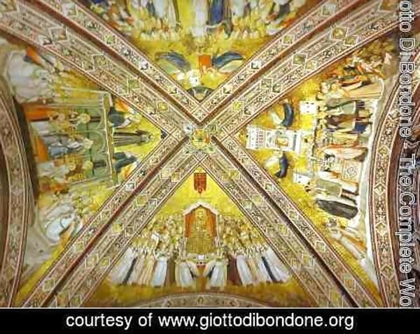 Giotto Di Bondone - Crossing Vault 1316-19