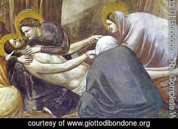 Giotto Di Bondone - Lamentation Detail 1304-1306
