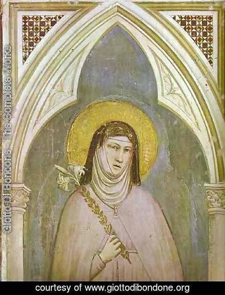 Giotto Di Bondone - St Claire Detail 1320s