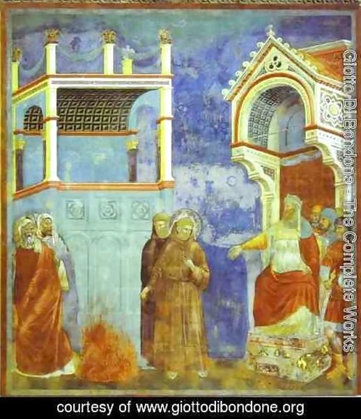 Giotto Di Bondone - St Francis Before Sultan 1300