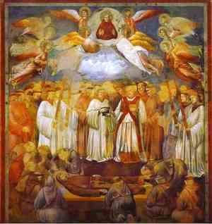 Giotto Di Bondone - The Death Of St Francis 1300