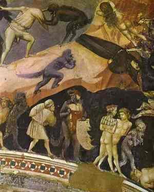 Giotto Di Bondone - The Last Judgement Detail 3 1304-1306