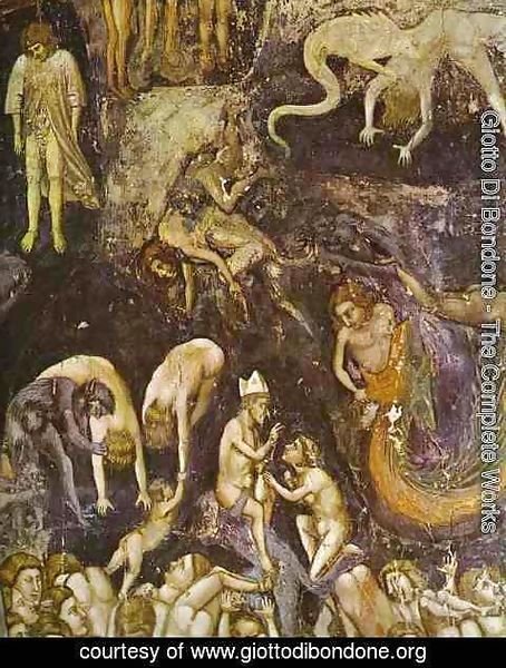 Giotto Di Bondone - The Last Judgement Detail 4 1304-1306