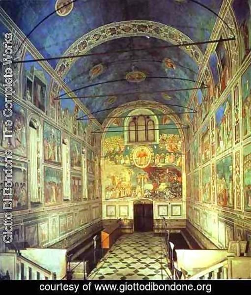 Giotto Di Bondone - View Of The Interior Towards The Entrance 1304-1306