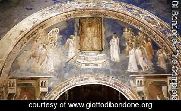 Giotto Di Bondone - God Sends Gabriel to the Virgin