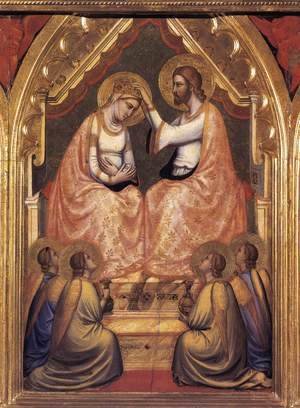 Giotto Di Bondone - Baroncelli Polyptych- Coronation of the Virgin c. 1334