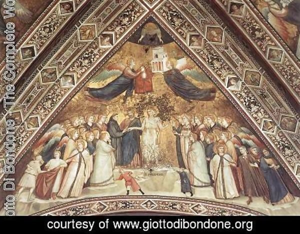 Giotto Di Bondone - Franciscan Allegories- Allegory of Poverty c. 1330