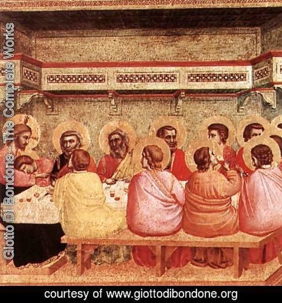 Giotto Di Bondone - Last Supper 1320-25