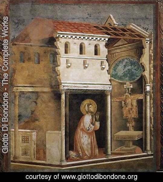 Giotto Di Bondone - Legend of St Francis- 4. Miracle of the Crucifix 1297-99