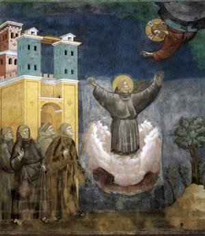 Giotto Di Bondone - Legend of St Francis- 12. Ecstasy of St Francis 1297-1300