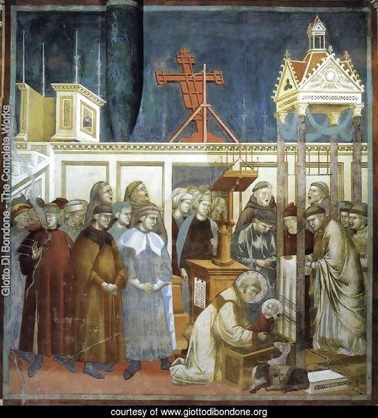 Legend of St Francis- 13. Institution of the Crib at Greccio 1297-1300