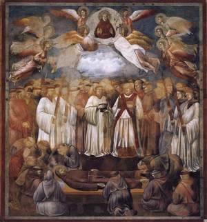 Legend of St Francis- 20. Death and Ascension of St Francis 1300