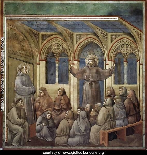 Legend of St Francis- 18. Apparition at Arles 1297-1300 2