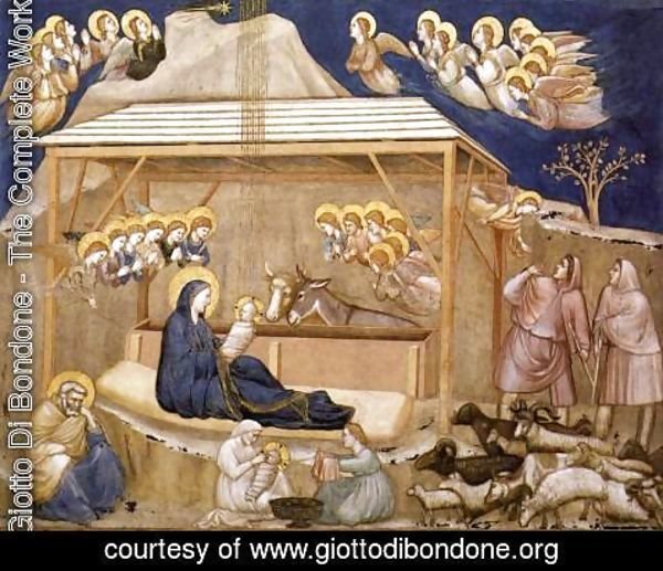 Giotto Di Bondone - Nativity 1310s