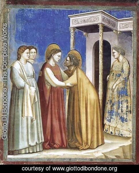 Giotto Di Bondone - No. 16 Scenes from the Life of the Virgin- 7. Visitation 1306