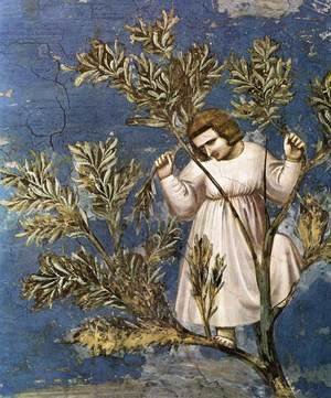 Giotto Di Bondone - No. 26 Scenes from the Life of Christ- 10. Entry into Jerusalem (detail) 1304