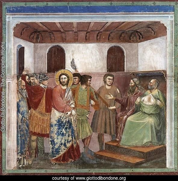 No. 32 Scenes from the Life of Christ- 16. Christ before Caiaphas 1304-06
