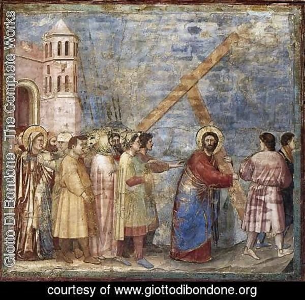 Giotto Di Bondone - No. 34 Scenes from the Life of Christ- 18. Road to Calvary 1304-06