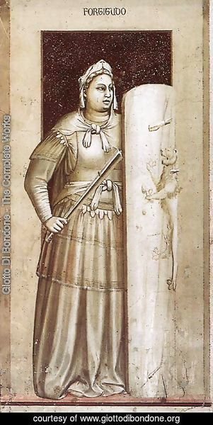 Giotto Di Bondone - No. 41 The Seven Virtues- Fortitude 1306
