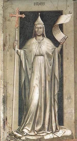 Giotto Di Bondone - No. 44 The Seven Virtues- Faith 1306