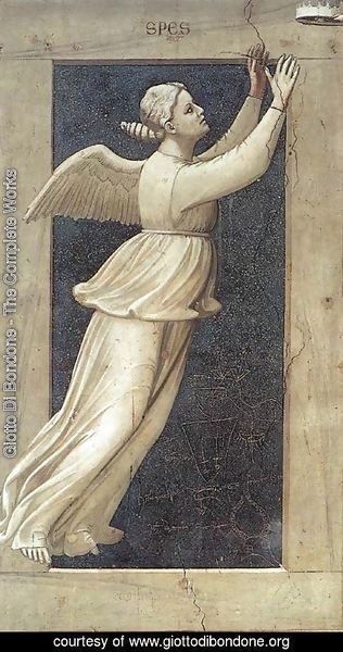 Giotto Di Bondone - No. 46 The Seven Virtues- Hope 1306