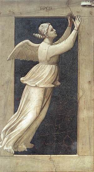 Giotto Di Bondone - No. 46 The Seven Virtues- Hope 1306