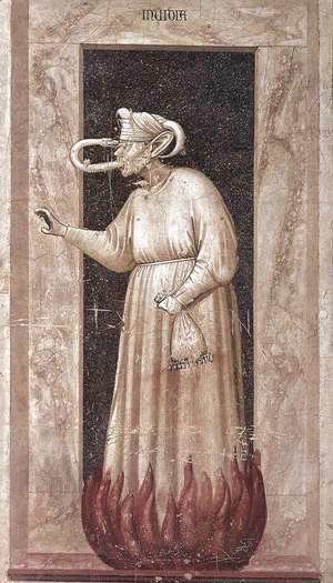 Giotto Di Bondone - No. 48 The Seven Vices- Envy 1306