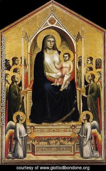 Giotto Di Bondone - Ognissanti Madonna (Madonna in Maesta) c. 1310