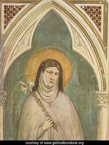 Saint Clare (detail) 1325