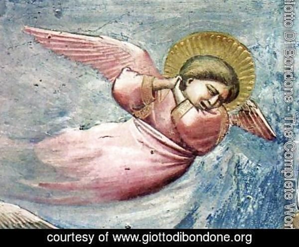 Giotto Di Bondone - Scenes from the Life of Christ- 20. Lamentation (detail 3) 1304-06
