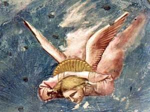 Giotto Di Bondone - Scenes from the Life of Christ- 20. Lamentation (detail 4) 1304-06