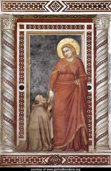 Scenes from the Life of Mary Magdalene- Mary Magdalene and Cardinal Pontano 1320s
