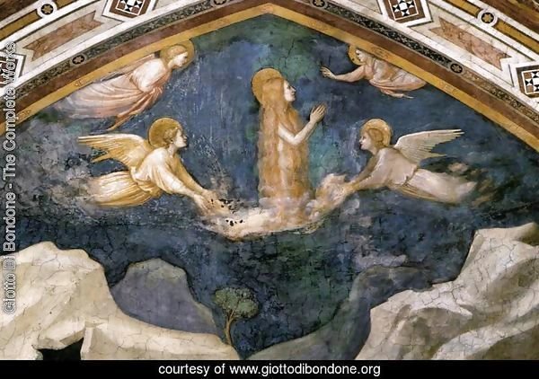Scenes from the Life of Mary Magdalene- Mary Magdalene Speaking to the Angels 1320