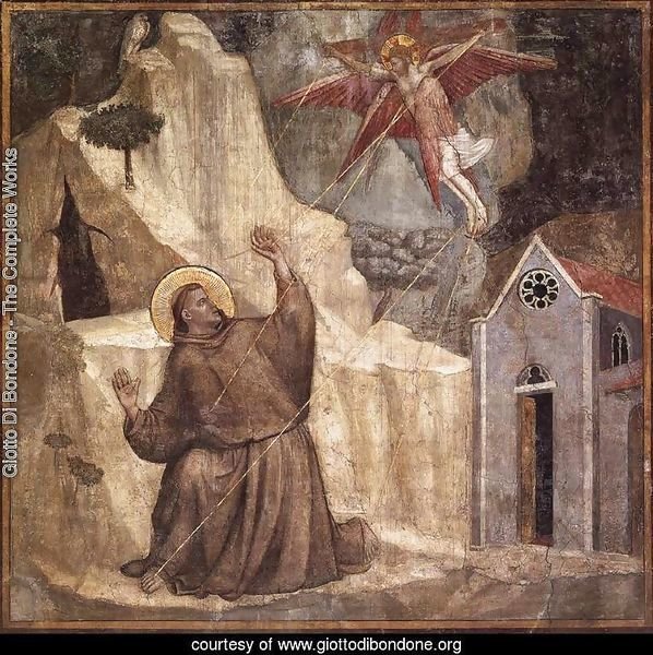 Scenes from the Life of Saint Francis- 1. Stigmatisation of Saint Francis 1325