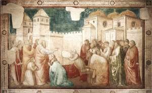 Giotto Di Bondone - Scenes from the Life of St John the Evangelist- 2. Raising of Drusiana 1320