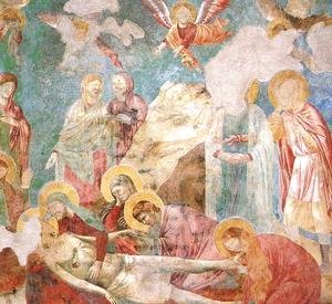 Giotto Di Bondone - Scenes from the New Testament- Lamentation 1290s