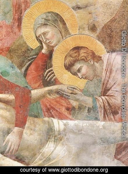 Giotto Di Bondone - Scenes from the New Testament- Lamentation (detail 1) 1290s