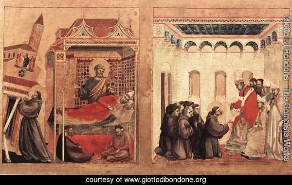 Stigmatization of St Francis (detail) 1300