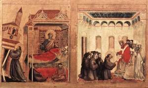 Stigmatization of St Francis (detail) 1300