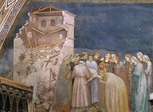 Giotto Di Bondone - The Death of the Boy in Sessa 1310s