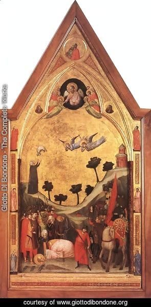 Giotto Di Bondone - The Stefaneschi Triptych- Martyrdom of St Paul c. 1330