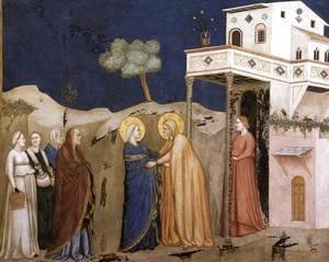Giotto Di Bondone - The Visitation 1310s